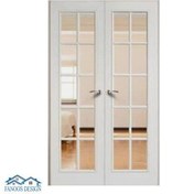 تصویر درب چوبی اتاق خواب شیشه خور کد MT3088 