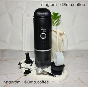 تصویر اسپرسوساز شارژی مسافرتی برند یونیک لایف - مشکی Coffee maker