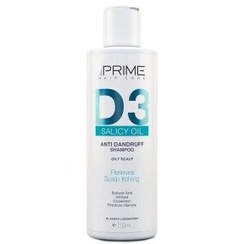 تصویر شامپو ضد شوره پریم مدل D3 مناسب پوست سر چرب حجم ۲۵۰ میل Prime D3 Anti Dandruff Oily Scalp Shampoo 250ml