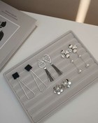 تصویر کالکشن گوشواره آویز سیلور استایل طرح‌های مدرن و مرواریدی 