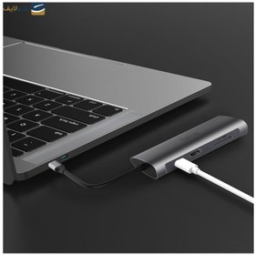 تصویر هاب USB-C ویوو 8 پورت مدل Alpha 831HRT WIWU New Cyber CB007 TYPE-C HUB