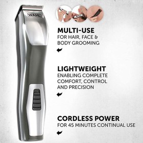 تصویر ست ماشین اصلاح موی صورت و بدن وال مدل Chromium 14-in-1 Multigroomer Wahl Beard Trimmer Men, Chromium 14-in-1 Multi Groomer