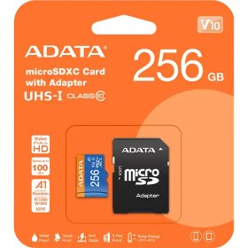 تصویر کارت حافظه microSDXC ای دیتا ظرفیت 256 مدل V10 Adata Microsd 128G