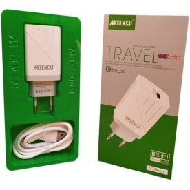 تصویر شارژر دیواری مودم کت مدل MTC-011 همراه با کابل تبدیل microUSB 