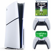 تصویر کنسول بازی سونی PlayStation 5 Slim ظرفیت یک ترابایت ریجن ۲۰۱۶ اروپا | به همراه دسته اضافه + بازی EA Sports FC 25 