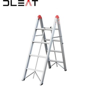 تصویر نردبان تاشو متحرک آشپزخانه Easy foldable 3 Steps Aluminum Step Stick folding mobile ladder for kitchen Ladder