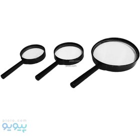 تصویر ذره بین قاب دار مشکی 