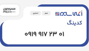 تصویر سیم کارت 0919 کدینگ (09199172301) 