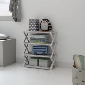 تصویر جا کفشی تاشو ۴ طبقه پلاستیکی 