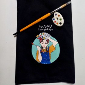 تصویر مقنعه نقاشی شده 