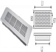 تصویر دریچه هوا آلومینیومی طول 60*عرض 80 سانتی متر فانتونی کد M171 