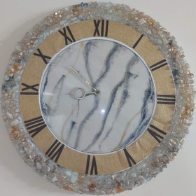 تصویر ساعت دیواری طرح کریستال ا Crystal design wall clock Crystal design wall clock