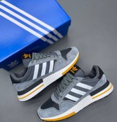 تصویر کفش اسپرت آدیداس ZX500 رنگ سرمه‌ای با رویه چرم 