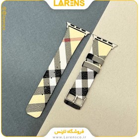 تصویر لارنس | قیمت و خرید بند Leather سري Burberry اپل واچ 38/40/41mm طرح Style1 