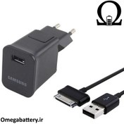 تصویر شارژر، کابل شارژ و آداپتور اصلی تبلت سامسونگ Samsung Galaxy Tab 2 7.0 - P3100 
