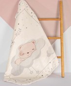 تصویر پتو کودک طرح خرس و ابر کوکالو 