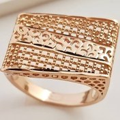 تصویر انگشتر فیوژن طرح طلا زنانه بدل ag101 