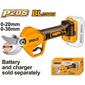 تصویر قیچی شارژی براشلس 20 ولت اینکو مدل CSSLI20308 (بدون شارژر و باتری) 