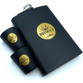 تصویر ست کادویی قمقمه جیبی دو شات کد b355 