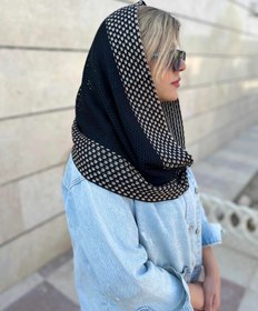 تصویر شال رینگی - طوسی 