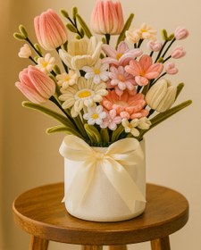 تصویر باکس گل لاله و داوودی 