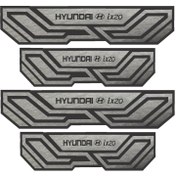 تصویر برچسب پارکابی خودرو شیپرس طرح چرم کد SP037 مناسب برای HYUNDAI ix20 بسته 4 عددی به همراه جاکلیدی 