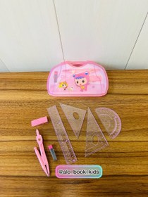 تصویر ست خط کش و پرگار فانتزی 