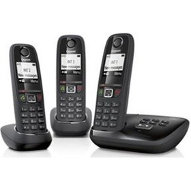 تصویر گوشی تلفن بی سیم ۳ گوشی گیگاست آلمان مدل AS405 A TRIO 