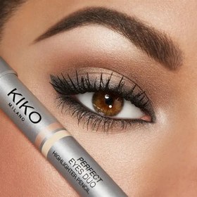 تصویر مداد چشم دو سر کیکو Perfect Eyes DUO kiko perfect eyes duo highlighter pencil