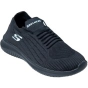 تصویر کفش اسپرت اسکچرز مدل 102 با رویه اسپیسر رنگ مشکی 