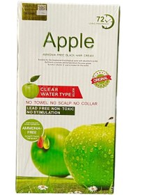 تصویر کرم رنگ موی مشکی بدون آمونیاک اپل 1000 میلی‌لیتر برند apple blossom naturals Apple Ammonia Free Black Hair Color Cream 1000ml