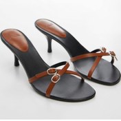 تصویر صندل زنانه نارنجی منگو | 67075759 اورجینال 