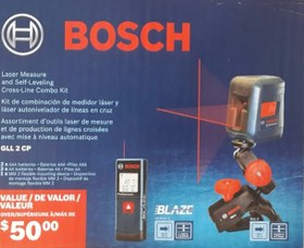 تصویر پک تراز لیزری و متر لیزری بوش مدل GLL 2CP+GLM20 Bosch Pack a Laser Level & Laser Meter Model GLL 2CP+GLM20