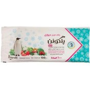 تصویر کیسه فریزر پنگوئن مدل چسبی بسته ۱۰۰ عددی 