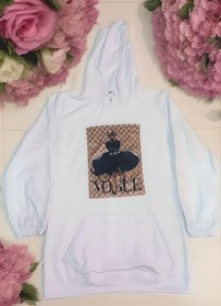 تصویر هودی طرح لیدی Lady design hoodie