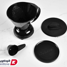 تصویر دریپر قهوه V60 طلقی مشکی 