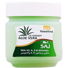 تصویر وازلین آلوئه ورا سبز 60میل ساج Saj Aloe Vera Vaselina Green 60ml