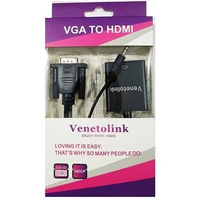 تصویر کابل تبدیل VGA به HDMI مدل VENETO 