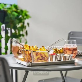 تصویر سبد سرو استیل ضد زنگ ایکیا مدل IKEA GRILLTIDER IKEA GRILLTIDER Serving basket stainless steel