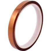 تصویر نوار چسب نسوز پلی آمید Kapton عرض 10 میلیمتر 10mm kapton polymide tape