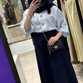 تصویر کراپ شومیز 3 دکمه 