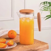 تصویر پارچ دسته چوبی 