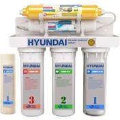 تصویر دستگاه تصفیه آب خانگی 5 مرحله مکانیکی هیوندای مدل HU-5s Hyundai HU-5s 5-stage mechanical home water purifier