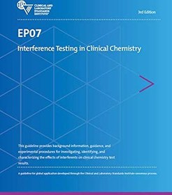 تصویر کتاب CLSI EP07 : Interference Testing in Clinical Chemistry; 3rd Edition, EP07Ed3E دانلود pdf کتاب CLSI EP07 : Interference Testing in Clinical Chemistry; 3rd Edition, EP07Ed3E