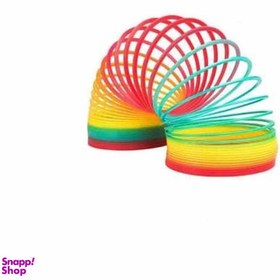 تصویر ابزار شوخی مدل فنر طرح رنگین کمان کد 83790 