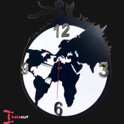 تصویر ساعت دیواری چوبی مدل شازده کوچولو 