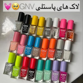 تصویر لاک ناخن پاستیلی GNV beauty در 24 رنگ فوق العاده جذاب 15میل 