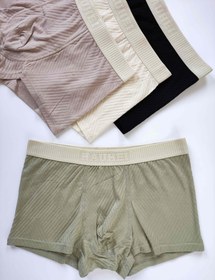 تصویر شورت نیم پا مردانه کد ۲۴۳ - کرم / 3xl 