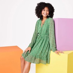 تصویر پیراهن حریر آستر دار اسمارا آلمان esmara 