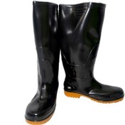 تصویر چکمه ساق بلند راستی رو مشکی 